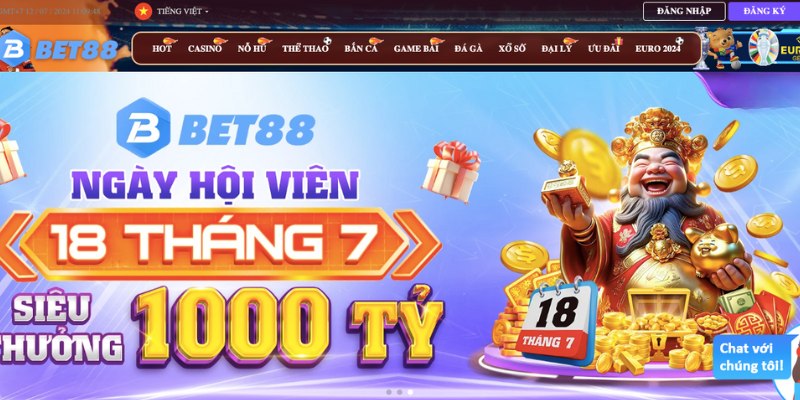 Truy cập vào trang chủ thông qua đường link chuẩn